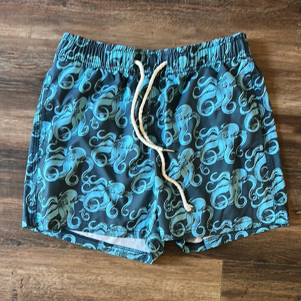 Men’s Blue Octopus Swim Shorts